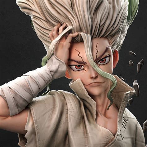 doctor stone fanart|dr stone drawing.